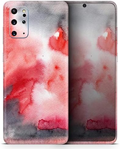 Дизајн Скинц Црвена розова 3 апсорбирана акварелна текстура заштитна винил декларална обвивка за кожата Компанија компатибилен со Samsung Galaxy