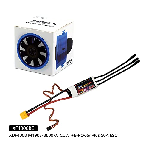 Електричен канал вентилатор XDF4008 M1908-8600KV CCW со E-Power Plus 50A ESC за RC Jet