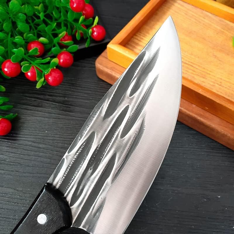 Нож За Сечење Месо Мајит, Рачно Изработени Фалсификувани Кујнски Ножеви Од Нерѓосувачки Челик Кинески Нож Нож За Месо Растителен