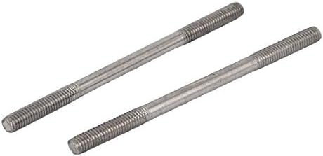 AEXIT M3X50mm 304 нокти, завртки и сврзувачки елементи не'рѓосувачки челик двојно крај навојна завртка за завртки и завртки за завртки на завртки