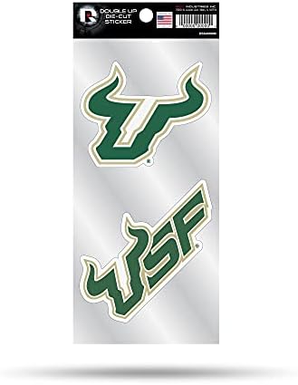 Rico Industries NCAA South Florida Bulls Alternate 4 x 9 двојно налепница за умирање