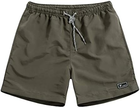 Fireero плус шорцеви со големина за машка лето тенки панталони за брзо сушење на плажа, обични лабави цврсти спортски шорцеви