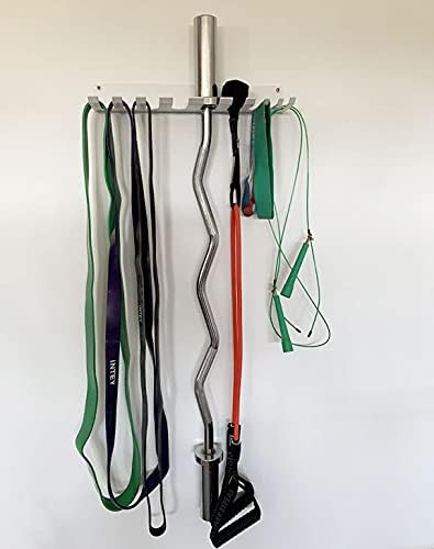 Домашни додатоци за складирање на теретани ОУУО за резистентни ленти, фитнес ленти, јажиња за скокање, ланци, карани шипки и кревање ремени