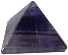 Circuitoffice Amethyst пирамида, околу 7/8 - 1 1/4, пирамида од скапоцен камен за WICCA, чистење, прочистување, заздравување, метафизички,