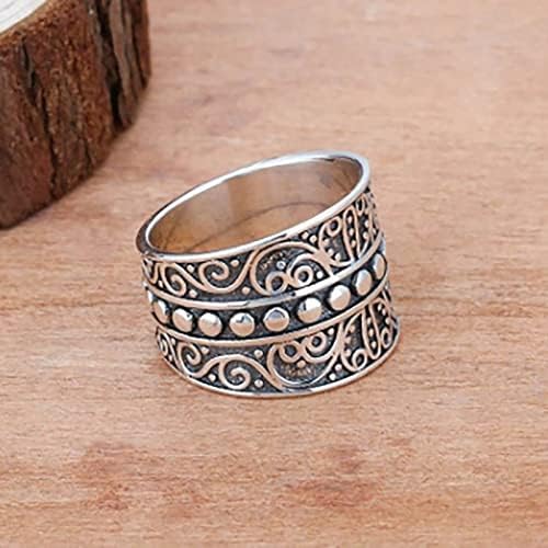 Жени прстени жени накит прстени жени гроздобер стил лоза шема свадбени прстени Бохо Стерлинг сребрен ангажман прстени за жени