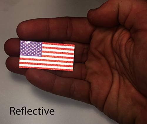 2x1 Мала боја Американец направи 3 милиони рефлексивни американски американски патриотски знаме налепница Трајни САД