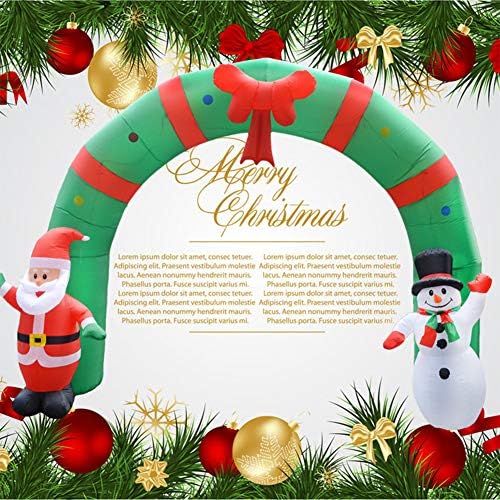 Aizyr Outdoor Inflatable Snana Snowman Божиќни украси со големи сводови со LED осветлување за Божиќна забава на отворено, приклучок