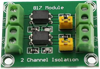 Sudset PC817 2-канален Optocoupler изолациски табла за напон Конвертор Адаптер модул 3.6-30V погон на напон конвертор Адаптер модул