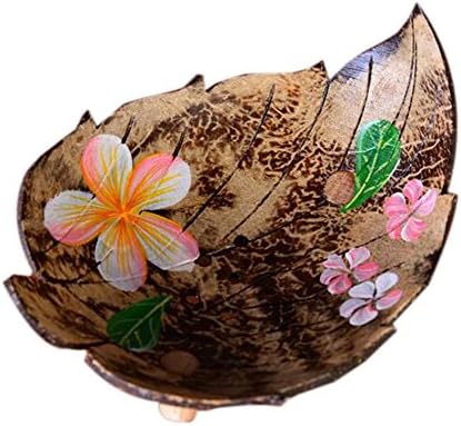 Гулаб флота кокос школки лисја сапун сапун сапун сад рачно насликани цвеќиња на накит