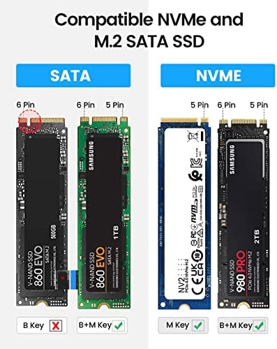 ОРИКО Хард Диск Комплет 2.5 SATA НА USB 3.0 M. 2 NVMe SATA SSD Адаптер Алатка-Слободен Алуминиум Надворешни М2 Читач Поддршка UASP