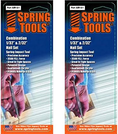 Пролетни алатки 32Р12 - 1 1/32 до 2/32-Инчен Комбиниран Сет За Нокти