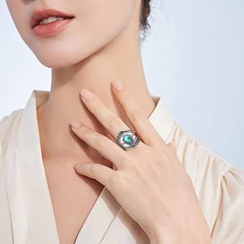 Womenенски ветувања ringsвони боемски за појавување прстени обичен чекан за гроздобер прстен за мажи и жени подароци додатоци Loveубовен