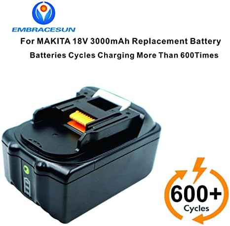 Embracesun 3000mAh 18650 Батерија Банка MAK18B Li-Ion батерија 18V замена за Makit 18V батерија BL1830 LXT400