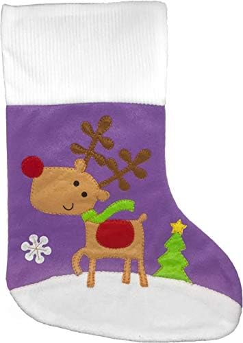 Сет на бренд на црна патка од 4 луксузни божиќни чорапи 21in- Санта, снежен човек, ирваси и пингвин