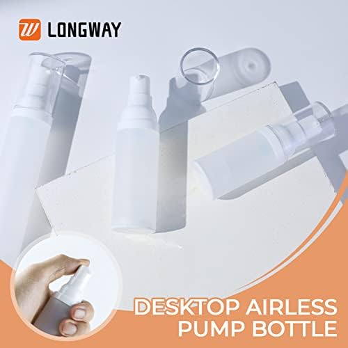 Longway 1,7oz 50ml козметички крем за козметички крем со шише со шише со големина на диспензерот за полнење на контејнери/шише за