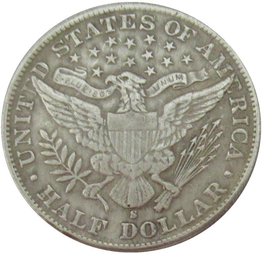 Сад Половина Долар Бербер 1896 Сребрена Реплика Комеморативна Монета