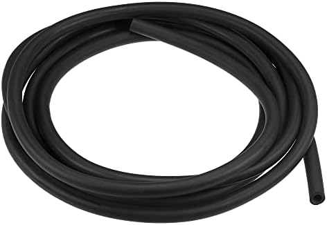 uxcell латекс цевки 1/4-инчен ID 3/8-инчен OD 10ft Еластично гума црно црно