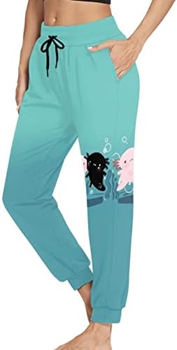 Колоранимални женски јога џемпери со странични панталони за џогер за прилагодување на џокерот