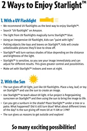 Ѕвездена Светлина Чувствителна На Сонце Уметнички Принт За Деца-Сончев Комплет За Сончање-Комплети За Печатење Цијанотип - Комплети За Хартија