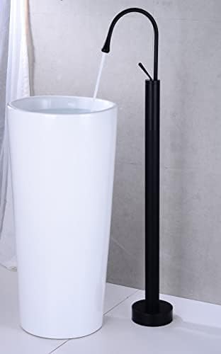 Бања од бања Басин од месинг, украсен миксер за мијалник, топла и ладна чешма супер долга вода за дизајн на мијалник за мијалник од мијалник