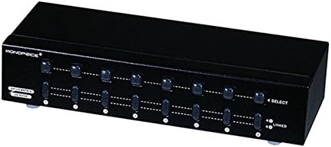 Monoprice 104085 2 x 8 SVGA VGA Matrix Switcher Splitter Ampliter Multiplier