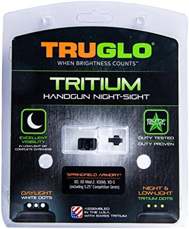 Triglo Tritium Handgun Glow-in-The-Dark Night Sights за пиштоли за серии на Springfield XD