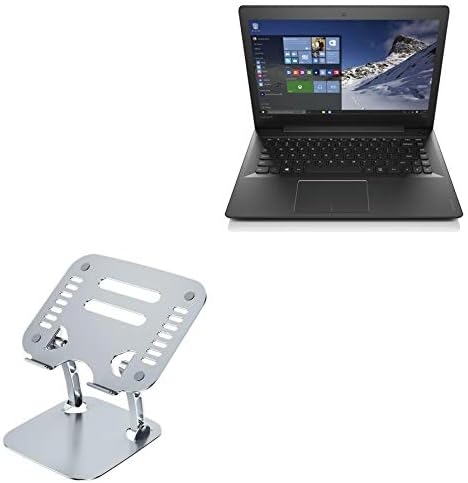 Штанд со боксер и монтирање за Lenovo IdeaPad 500S 13.3 - Извршен Версајв Стенд на лаптопот, ергономски прилагодлив металик лаптоп штанд - металик сребро