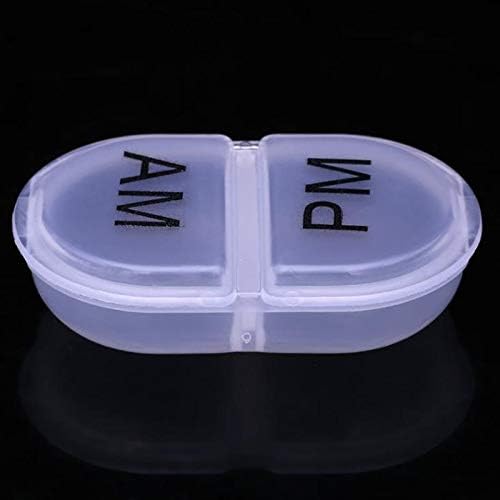 Anncus 2 Grids Pill Medical Cox Cox Storager Dispenser Организатор држач за контејнер за чување пилули за складирање на пилули