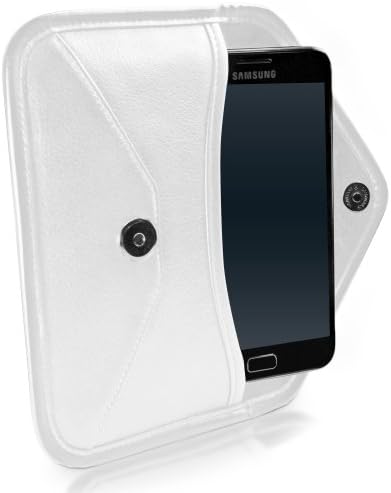 Case Boxwave Case for Motorola Moto E5 - Елитна кожна торбичка за месинџер, синтетичка кожна покривка Дизајн на пликови за Motorola