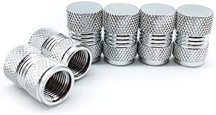 Капчиња за матични вентили во гуми, сребро, 6 парчиња/пакувања, анодизирани алуминиумски гуми за вентил во гума, отпорна