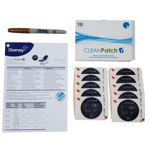 Diversey 11003 CleanPatch Медицинска површина за поправка на површината за болнички кревети и носилки, 2-инчен тркалезен лепенка, 1 кутија