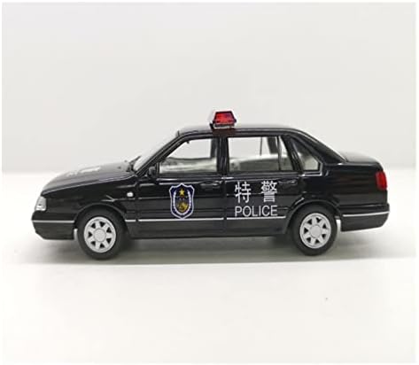 Hathat Оригинална скала Возило на возило со умирање 1:43 Поставете за Сантана Класичен легура метална полиција симулација на автомобили модел на