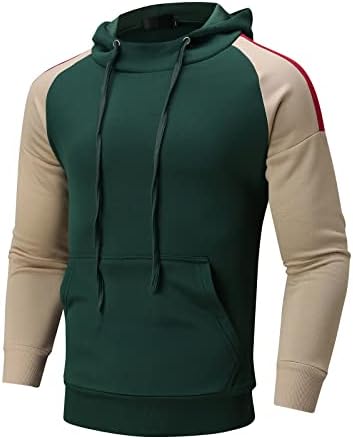 Мажи дуксери со дизајни пуловер џемпер со долги ракави улична облека мода атлетска тенка фит руно sw01 армија зелена