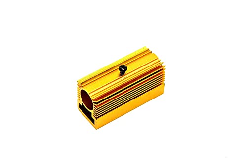 Златна боја на алуминиумски радијатор Heatsink 20x27x50mm за ласерски модул од 12мм