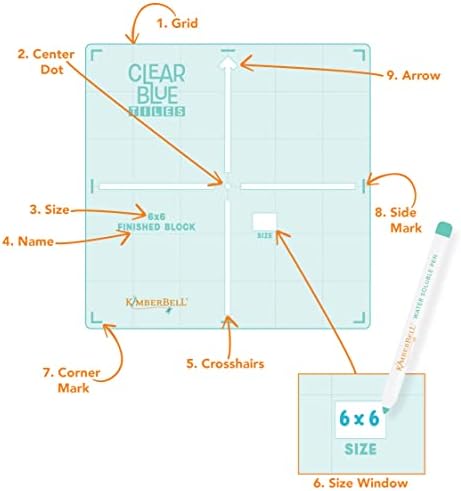 Кимбербел чисти сини плочки: Експанзија поставена за поголеми големини на обрачот, систем за ватирање дома на вашата машина за вез, обичен