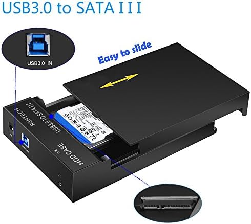 Куќиште за хард Диск, RSTECH USB 3.0 До SATA Надворешен Хард Диск Докинг Станица за 3.5 инчен sata I/II/III HDD SSD До 16tb Поддршка UASP