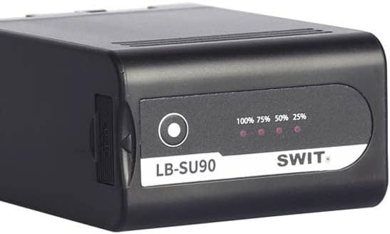 SWIT LB-SU90 BP-U Camcorder Batterity, вграден влез за излез/полнење со 14.4V D-Tap и излез од 5V/2A USB