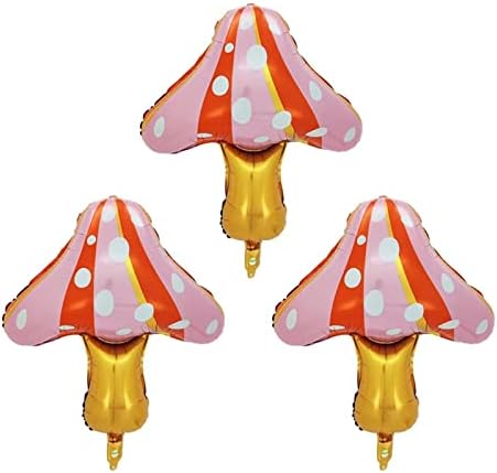 Млксон Балони Со Печурки Балони Со Миларна Фолија Во Облик На Печурки За Роденденски Туш За Бебиња Свадба Шумски Растенија Тематски