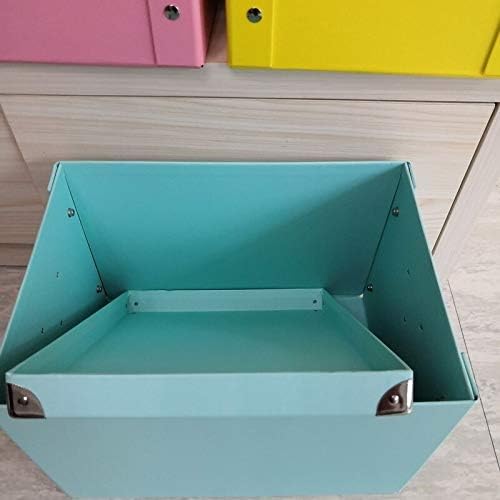 ZRSJ Водоотпорна кутија за складирање на хартија за домаќинства, кутија за складирање во канцеларија со капакот, организирајте