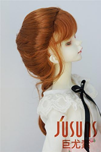 JD413 7-8 '' 18-20cm MSD Француски плетенки Синтетички перики на кукли со кукли 1/4 БЈД додатоци за кукли