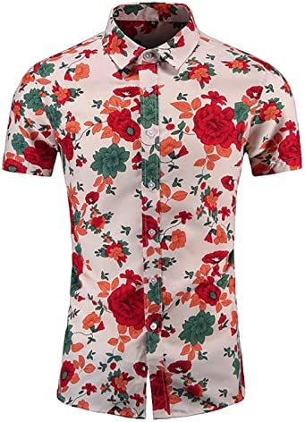 Генерички кошули за мажи Тенок фустан кошули модни голф кошули обични кратки ракави кардиган врвови маици со лесен копче