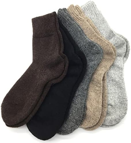 Lxxsh 5 пара/лота дебела волна чорапи мажи зимски топло кашмир чорапи за дишење машки мејаи