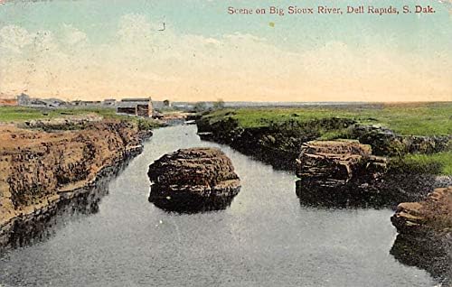 Реката Биг Сиукс Дел Рапидс, разгледници на SUTO DAKOTA SD