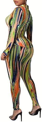 Yousexy 2 парчиња Pant Pant Pant сетови за жени со цветни печати со долги ракави, облеки