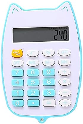 Преносен калкулатор на Miedeon Kawaii Cult Cat Mini Protable Computer Мал калкулатор за калкулатори за ученици Калкулатори Десктоп