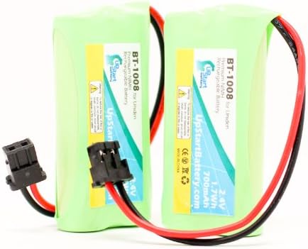 2 пакет - Замена за батеријата на Uniden D1780-2 - компатибилна со батеријата без безжичен телефон Uniden