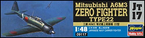 HASEGAWA HAJT17 1:48 SCALE MITSUBISHI A6M3 Нулта борбена борба Т модел комплет