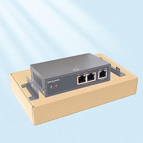 Centropower 30W Gigabit 2 Port PoE Extender ， Ethernet конектор POE Adapter Switch Adapter 10/1 100/1000Mbps, IEEE 802.3AF/802.3AT ， 1 влезна