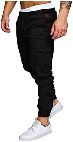 Znne Mens Sweatpants, атлетски обични панталони со пакувања со фитнес обични панталони тренингот џогер спортски панталони со џеб