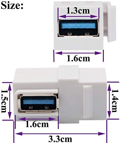 Ааотокк десен агол USB 3.0 клуч за спојување на клучници 90 степени USB 3.0.